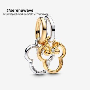 Pandora Disney Mickey Mouse & Minnie Mouse Splittable Dangle Charm